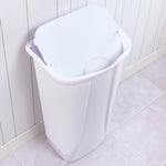 Load image into Gallery viewer, Sterilite 11 Gallon / 42 Liter SwingTop Wastebasket White $12.00 EACH, CASE PACK OF 6
