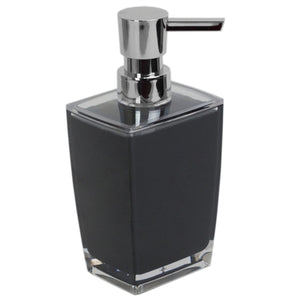 Home Basics Acrylic Plastic 10 oz. Hand Soap Dispenser with Rust-Resistant Brushed Stainless Steel Pump, Black $4.00 EACH, CASE PACK OF 24