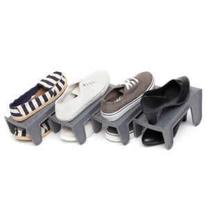 Home Basics 4 Piece Shoe Stacker, Grey $4.00 EACH, CASE PACK OF 12