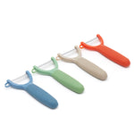 Load image into Gallery viewer, Home Basics Neo Non-Slip Horizontal Vegetable Peeler - Assorted Colors
