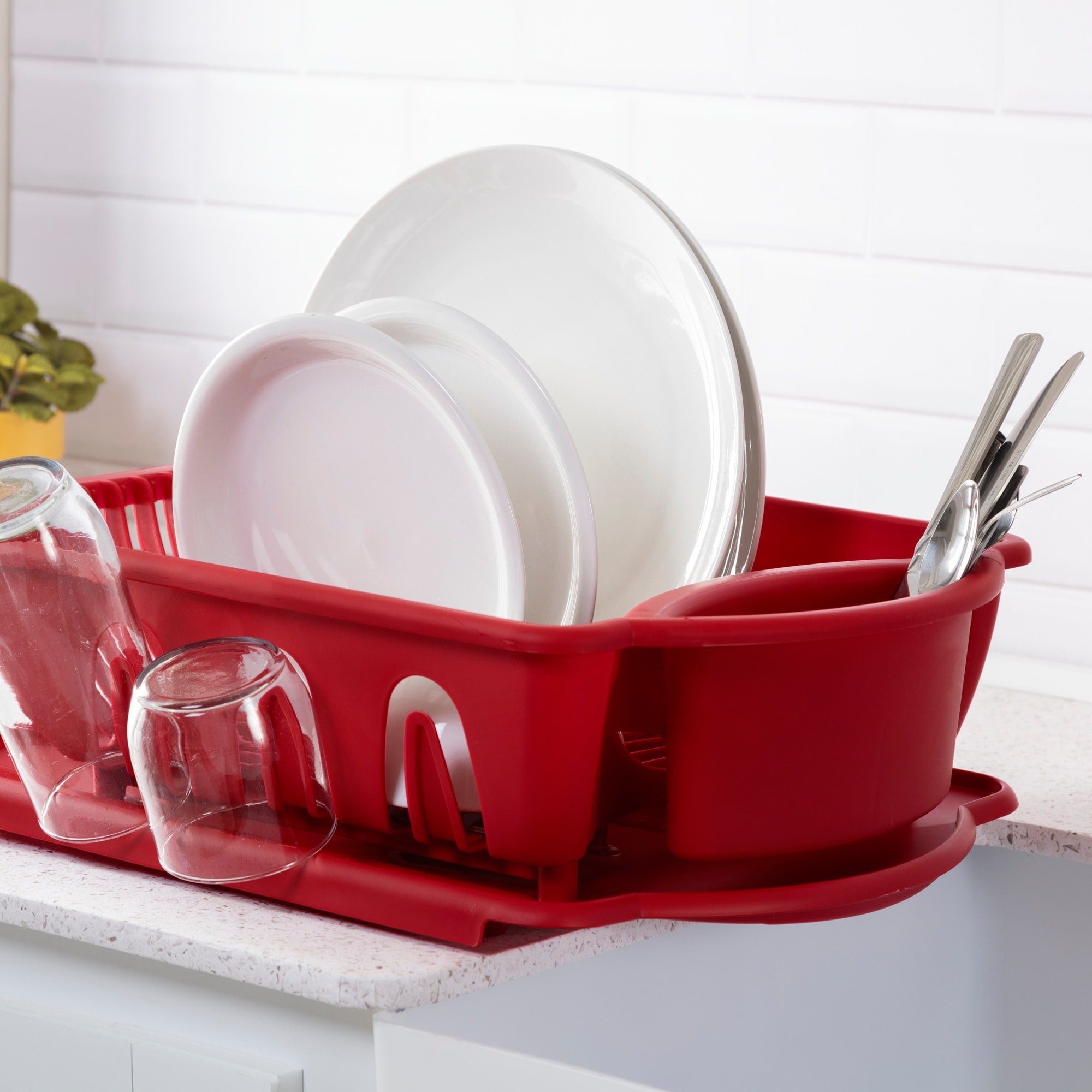 Sterilite 2 Piece Sink Set, Red $10.00 EACH, CASE PACK OF 6