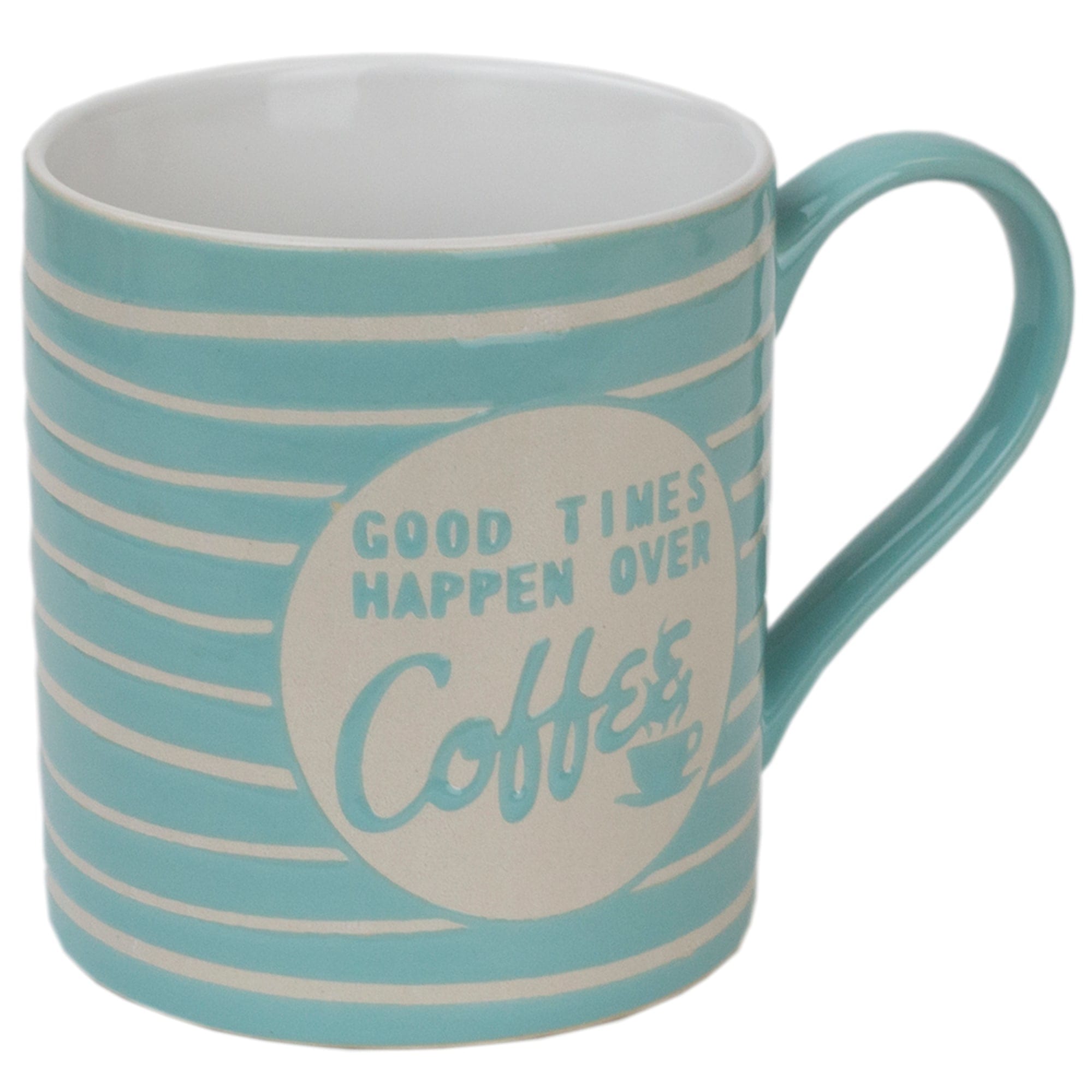 Home Basics It's Coffee Time 6 Piece Mug Set with Stand, Multi-Color $15 EACH, CASE PACK OF 6