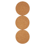 Load image into Gallery viewer, Home Basics Set of 3 7.5&quot; Round Cork Trivet Set, Natural $4.00 EACH, CASE PACK OF 24
