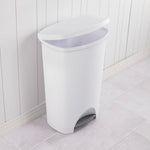 Load image into Gallery viewer, Sterilite 11 Gallon StepOn Wastebasket, White $20.00 EACH, CASE PACK OF 4
