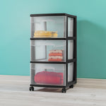 Load image into Gallery viewer, Sterilite 3 Drawer Cart, Black $35.00 EACH, CASE PACK OF 2
