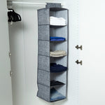 Load image into Gallery viewer, Home Basics Graph Line 6 Shelf Non-Woven Hanging Closet Organizer $5.00 EACH, CASE PACK OF 12
