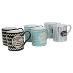 Load image into Gallery viewer, Home Basics It&#39;s Coffee Time 6 Piece Mug Set with Stand, Multi-Color $15 EACH, CASE PACK OF 6
