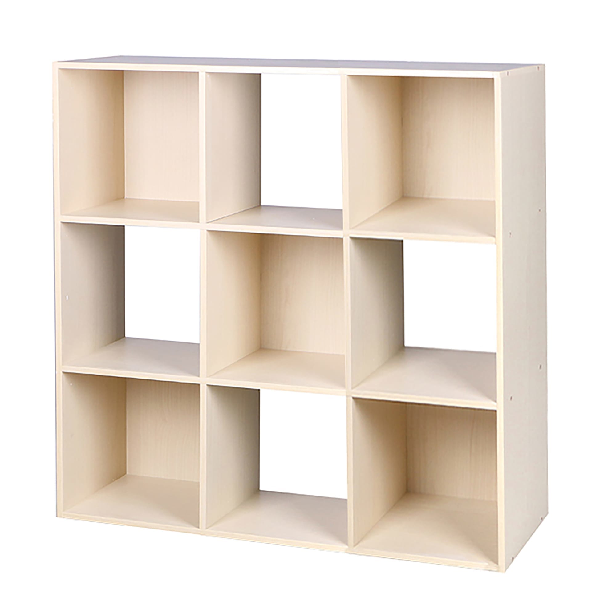 Home Basics Open and Enclosed  9 Cube MDF Storage Organizer, Oak $50.00 EACH, CASE PACK OF 1