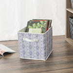 Load image into Gallery viewer, Home Basics Aztec Collapsible Non-Woven Storage Cube, Navy $3.00 EACH, CASE PACK OF 12
