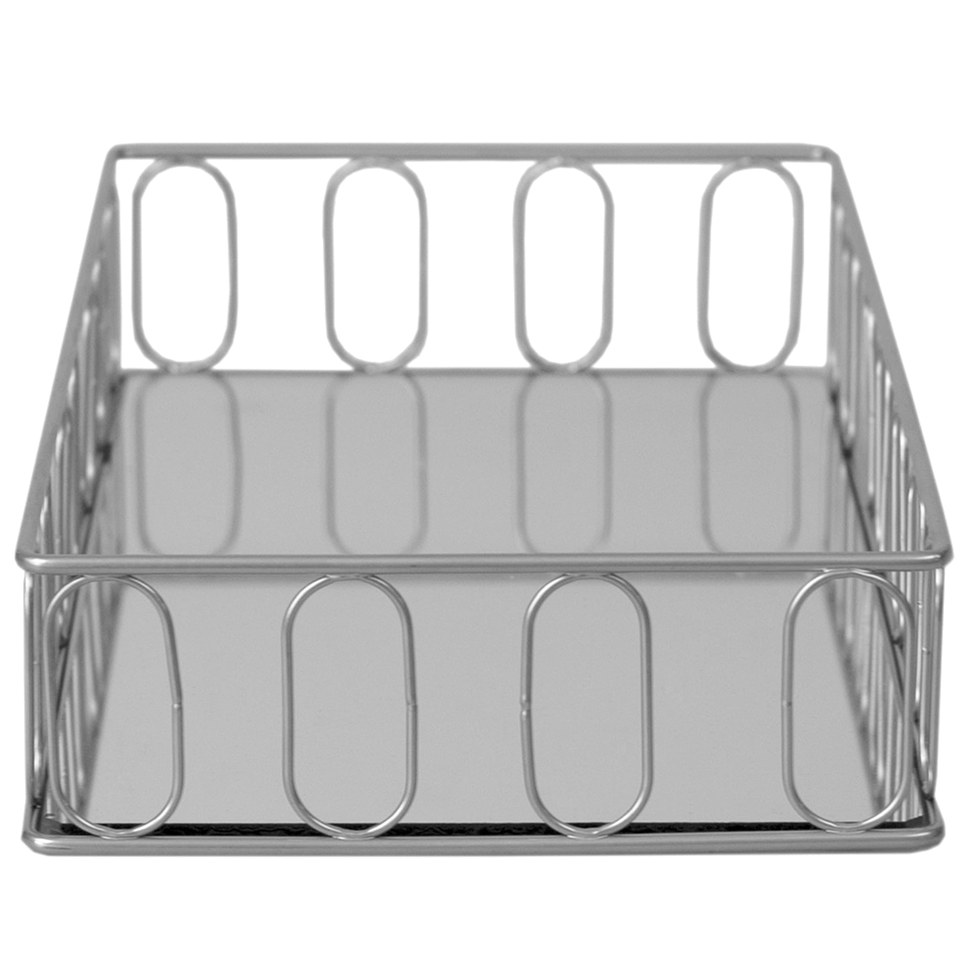 Home Basics Unity Mirrored Vanity Tray, Silver $10 EACH, CASE PACK OF 6