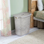 Load image into Gallery viewer, Sterilite Weave Laundry Hamper / Cement $20.00 EACH, CASE PACK OF 4
