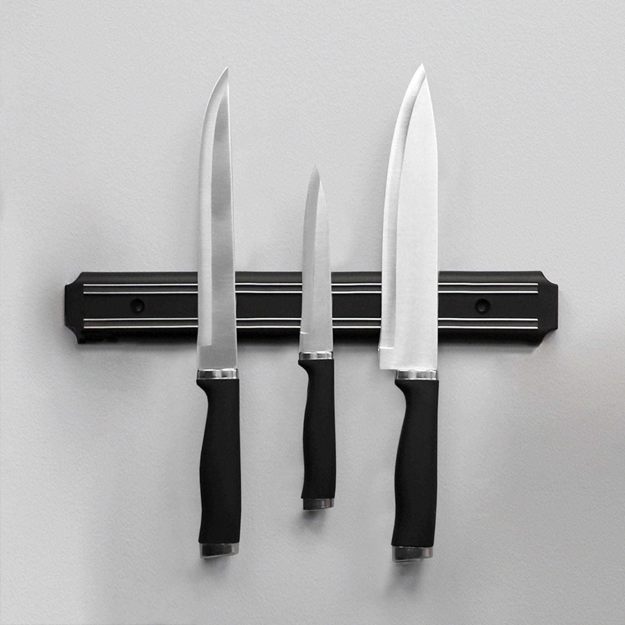 Home Basics Stainless Steel Magnetic Knife Holder, Black $3.00 EACH, CASE PACK OF 24