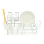 Load image into Gallery viewer, Michael Graves Elevated 2 Tier Dish Rack with Dual Compartment Utensil Holder, Grey $40.00 EACH, CASE PACK OF 4
