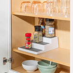 Load image into Gallery viewer, Home Basics 3 Tier  Rubber Lined Plastic Seasoning Rack, White $2.50 EACH, CASE PACK OF 12
