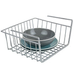 Load image into Gallery viewer, Home Basics Small Under Shelf Vinyl Coated Steel Basket, Silver $4.00 EACH, CASE PACK OF 6
