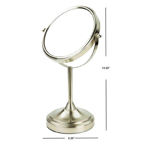 Home Basics Elizabeth Collection Cosmetic Mirror, Satin Nickel $15.00 EACH, CASE PACK OF 6