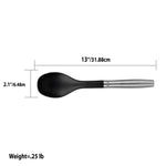 Load image into Gallery viewer, Home Basics Mesa Collection Scratch-Resistant Nylon Serving Spoon, Black $3.00 EACH, CASE PACK OF 24
