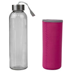 Load image into Gallery viewer, Home Basics Glass Travel Bottle with Insulator - Assorted Colors
