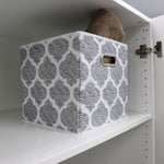 Load image into Gallery viewer, Home Basics Arabesque Non-woven Collapsible Storage Cube, Grey $4.00 EACH, CASE PACK OF 12
