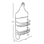 Load image into Gallery viewer, Home Basics Chrome Plated Steel Flat Wire Shower Caddy $6.00 EACH, CASE PACK OF 12
