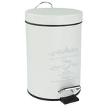 Load image into Gallery viewer, Home Basics Paris 3 Liter Waste Bin, White $8.00 EACH, CASE PACK OF 6
