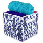 Load image into Gallery viewer, Home Basics Squared  Collapsible Non-Woven Storage Cube, Navy $3.00 EACH, CASE PACK OF 12
