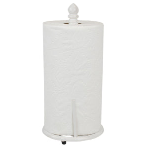 Home Basics Lattice Collection Cast Iron Paper Towel Holder, White $8.00 EACH, CASE PACK OF 3