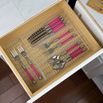 Load image into Gallery viewer, Home Basics 4 Section Steel Cutlery and Flatware Tray, Chrome $6.00 EACH, CASE PACK OF 24
