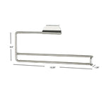 Load image into Gallery viewer, Home Basics Satin Nickel Over The Cabinet Paper Towel Holder $4.00 EACH, CASE PACK OF 12
