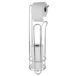 Load image into Gallery viewer, Home Basics Free-Standing Heavy Duty Sleek  Dispensing Toilet Paper Holder, Chrome $15.00 EACH, CASE PACK OF 6
