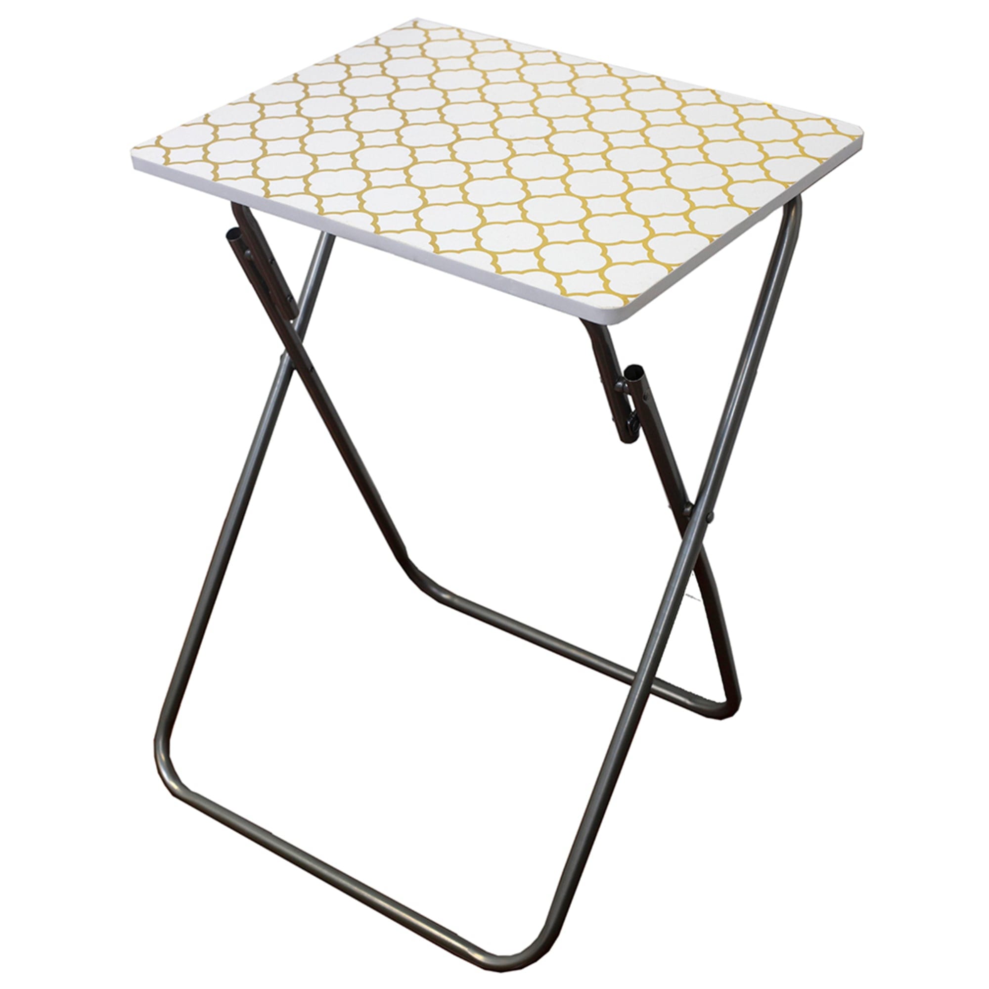 Home Basics Metallic Multi-Purpose Foldable Table, Gold $15.00 EACH, CASE PACK OF 6