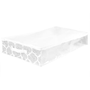 Home Basics Arabesque Non-Woven Under the Bed Storage Bag with See-through Front Panel, White
 $4.00 EACH, CASE PACK OF 12