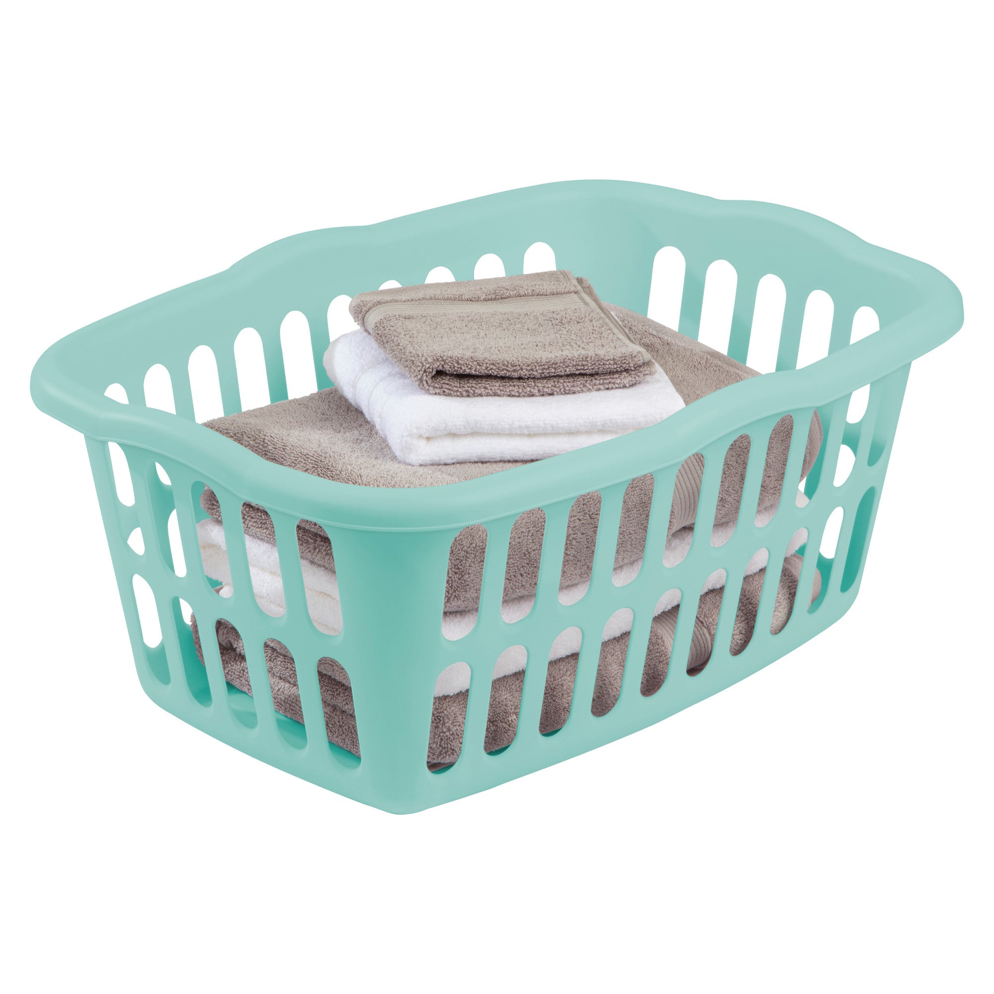 Sterilite 1.5 Bushel / 53 Liter Rectangular Laundry Basket - Clear