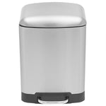 Load image into Gallery viewer, Michael Graves Design Soft Close 6 Liter Step On Stainless Steel Waste Bin, Silver $20.00 EACH, CASE PACK OF 4
